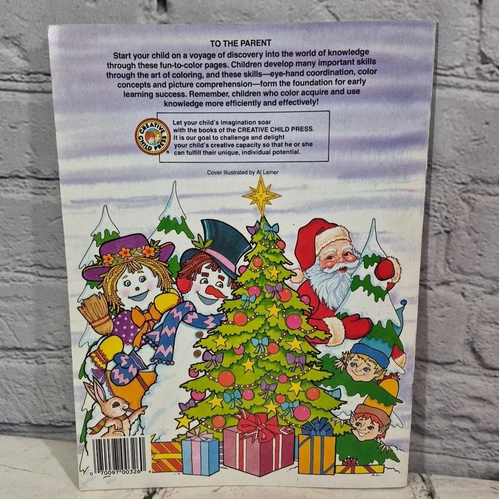 Creative Child Press Coloring Book The Elves Christmas Surprise 1980s  VINTAGE